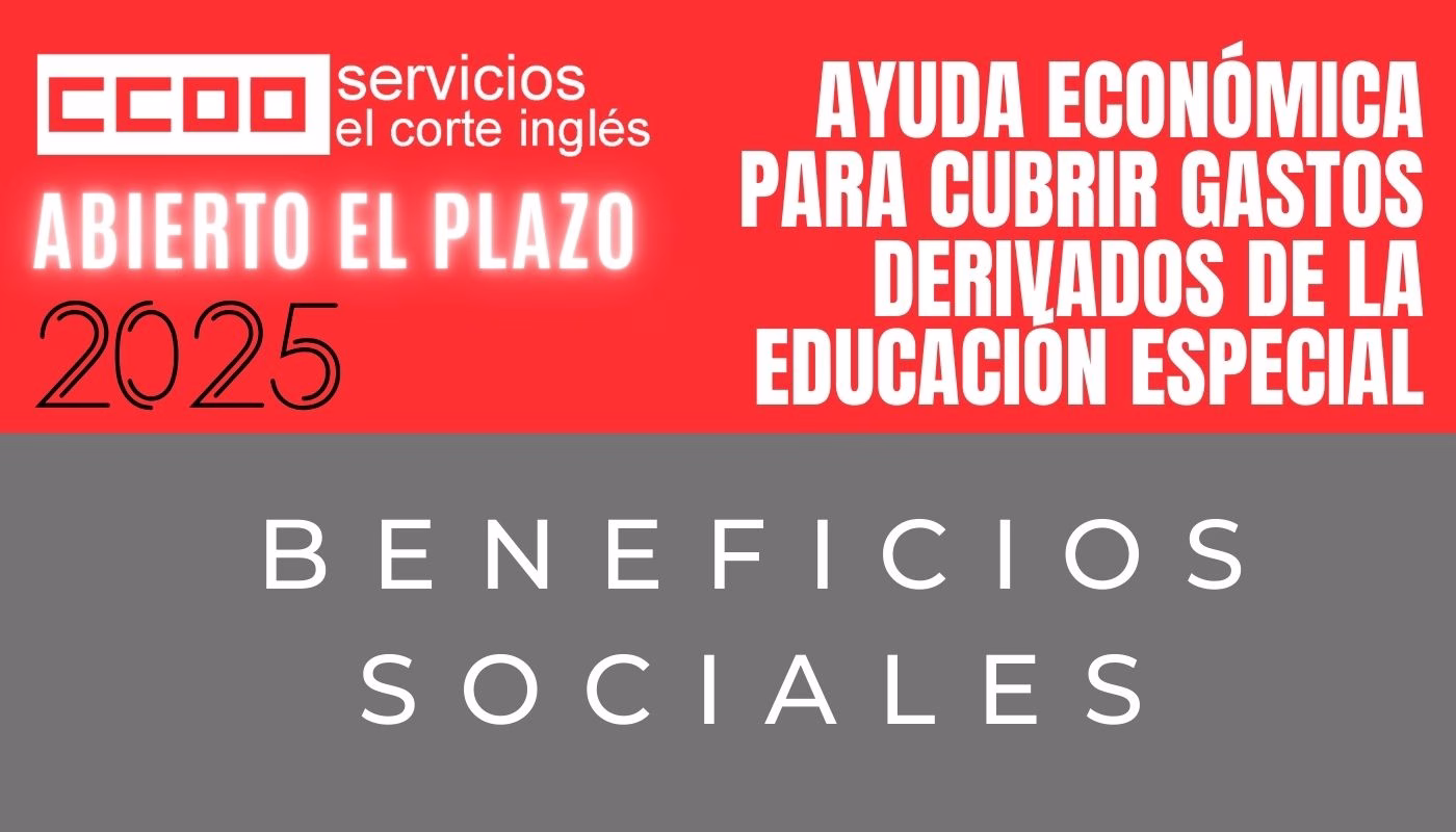 AYUDA ECONÓMICA PARA CUBRIR GASTOS DERIVADOS DE LA EDUCACIÓN ESPECIAL 2025