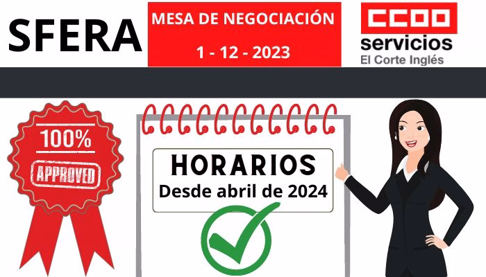 MESA DE NEGOCIACIÓN – ACUERDO HORARIOS