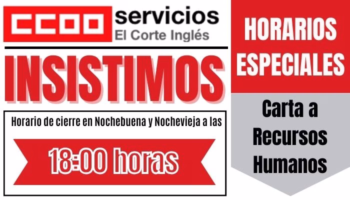 HORARIO DE CIERRE CENTROS COMERCIALES 24 Y 31 DE DICIEMBRE DE 2023