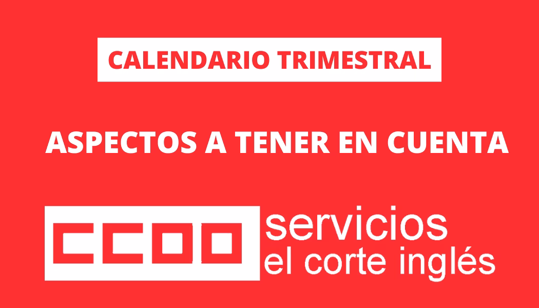 CALENDARIOS TRIMESTRALES