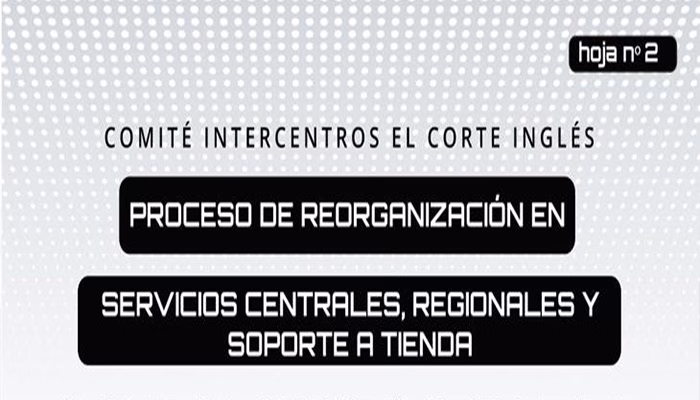 Plan de Reordenación ECI: Servicios Centrales, Regionales y Soporte a Tienda (Segunda Reunión)