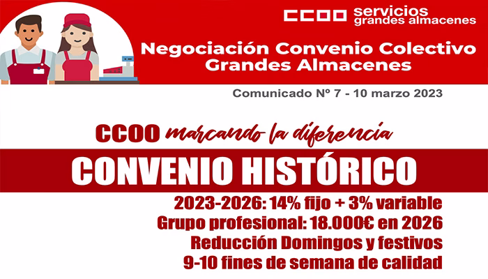 CCOO marcando la diferencia – Convenio Histórico