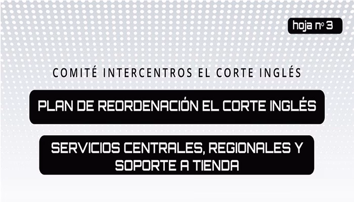 Plan de Reordenación ECI: Servicios Centrales, Regionales y Soporte a Tienda (Tercera Reunión)
