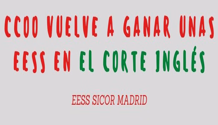 CCOO vuelve a ganar unas EESS en El Corte Inglés
