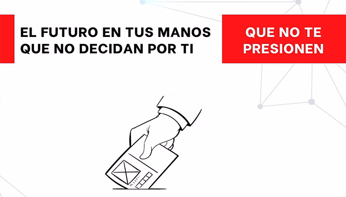 Vota Presencialmente… Que no te presionen
